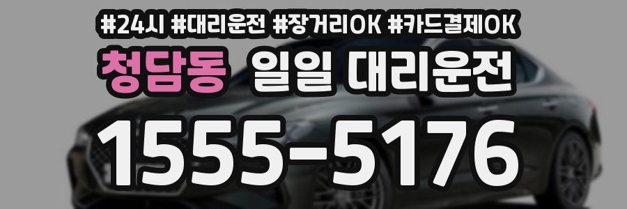 청담동 일일 대리운전