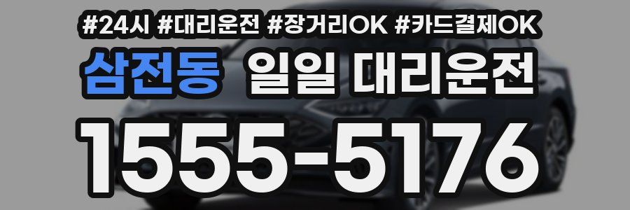 삼전동 일일 대리운전
