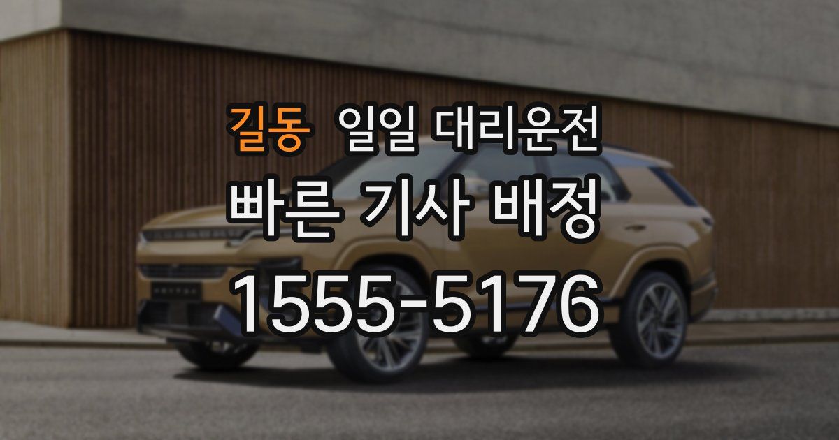 길동 일일 대리운전