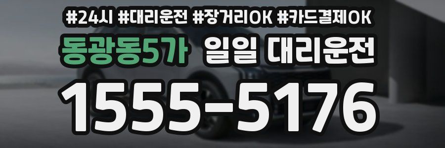 동광동5가 일일 대리운전