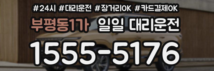 부평동1가 일일 대리운전