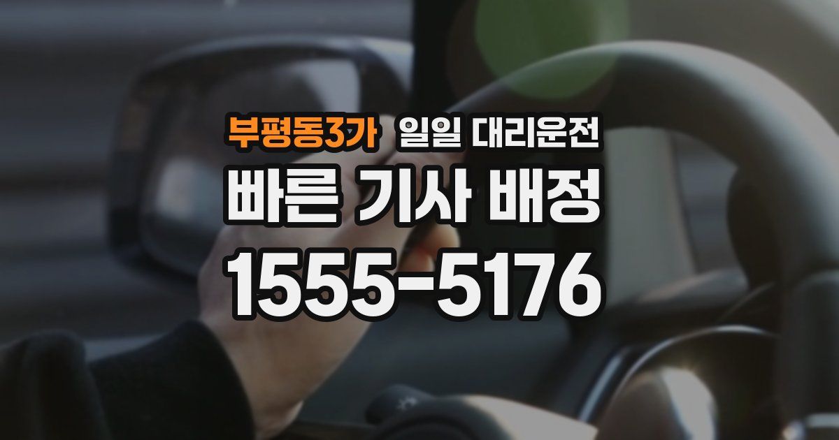 부평동3가 일일 대리운전