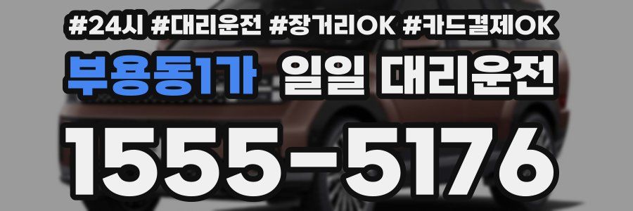 부용동1가 일일 대리운전