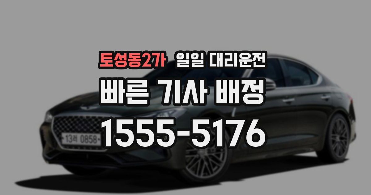 토성동2가 일일 대리운전