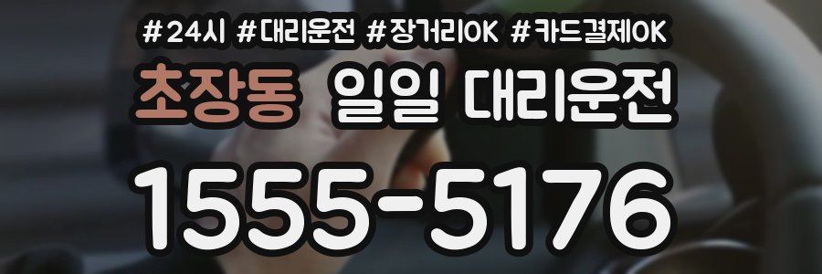 초장동 일일 대리운전