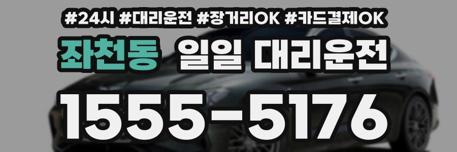 좌천동 일일 대리운전