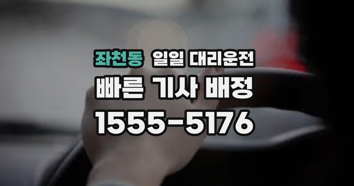 좌천동 일일 대리운전