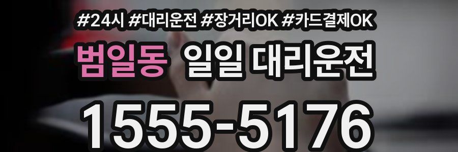 범일동 일일 대리운전