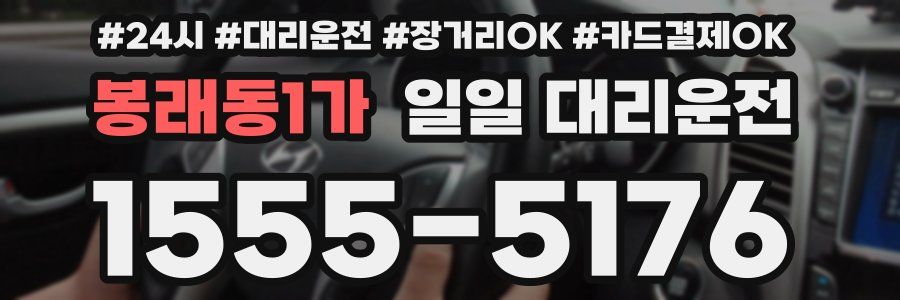 봉래동1가 일일 대리운전