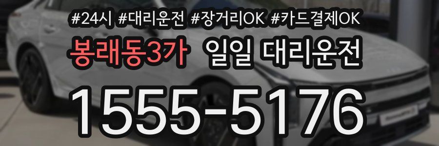 봉래동3가 일일 대리운전