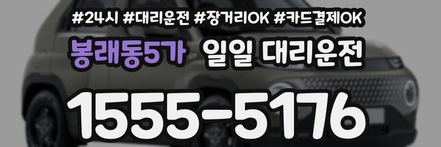 봉래동5가 일일 대리운전