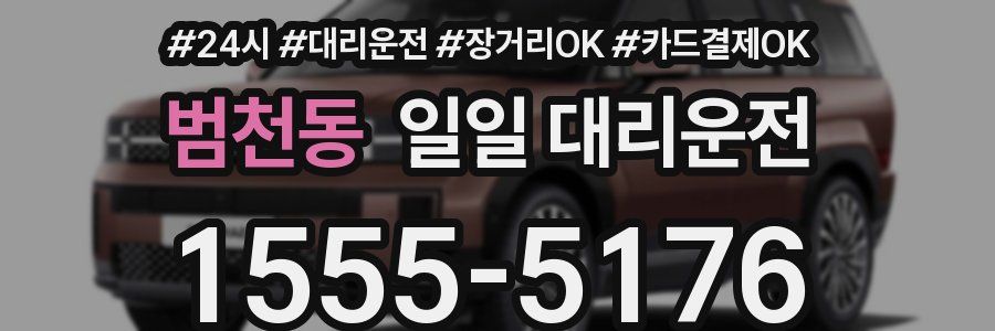 범천동 일일 대리운전
