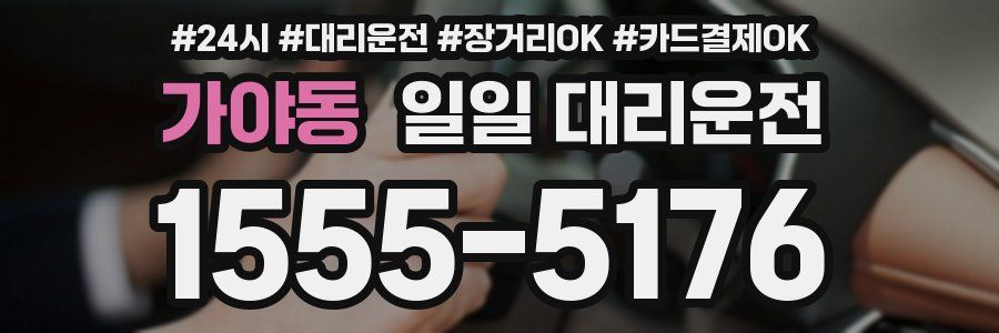 가야동 일일 대리운전