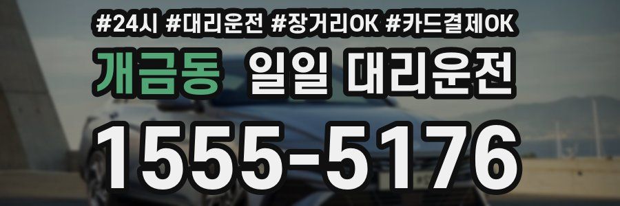 개금동 일일 대리운전