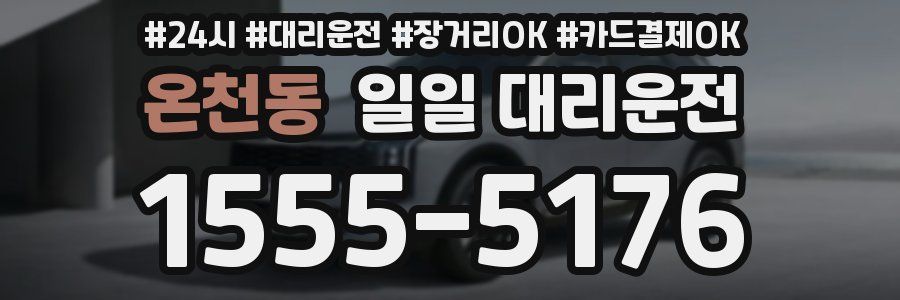 온천동 일일 대리운전