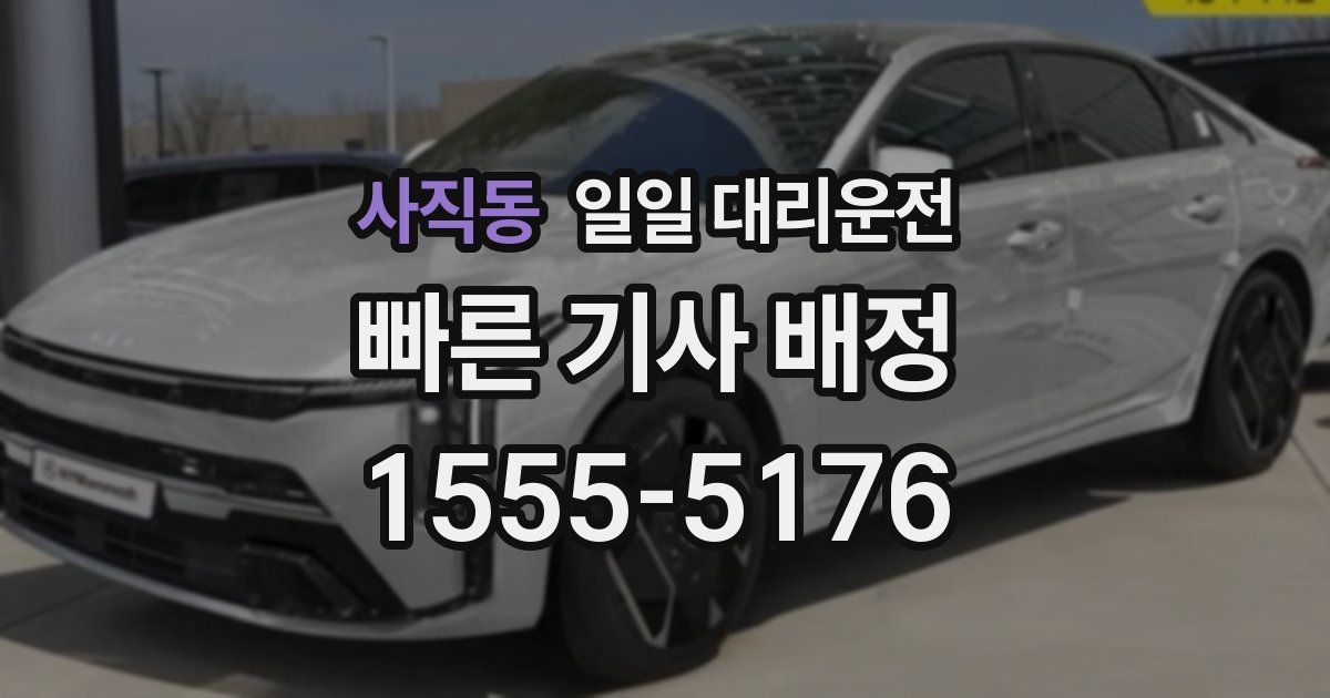 사직동 일일 대리운전