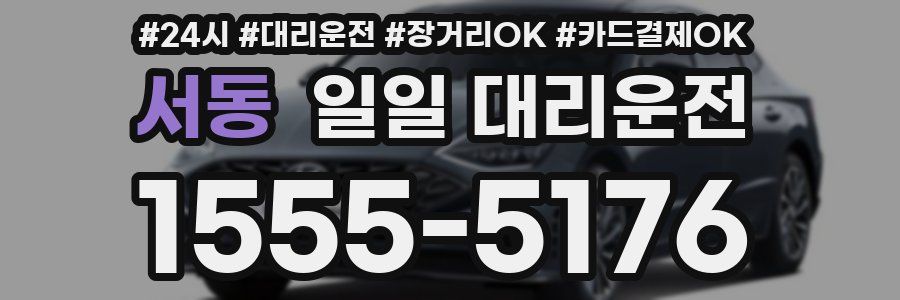 서동 일일 대리운전