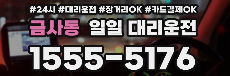 금사동 일일 대리운전