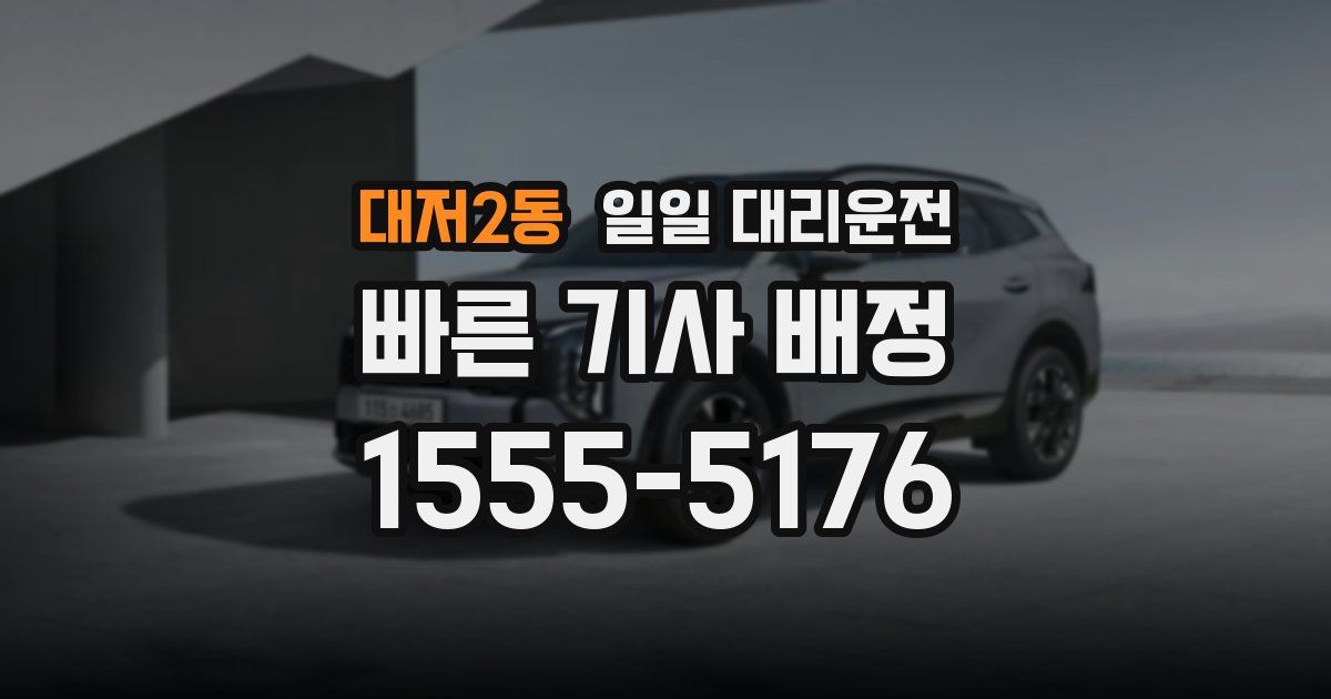 대저2동 일일 대리운전
