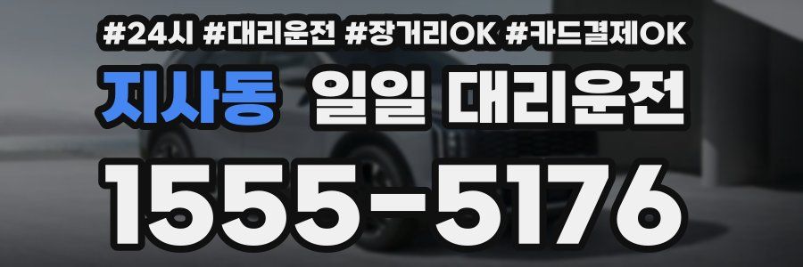 지사동 일일 대리운전