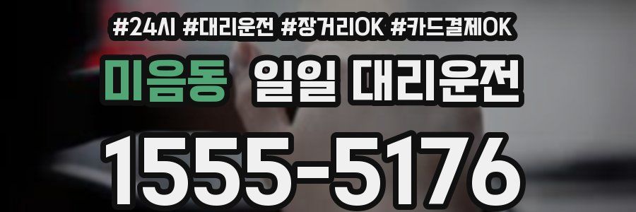 미음동 일일 대리운전