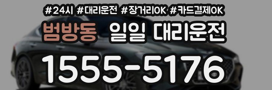 범방동 일일 대리운전