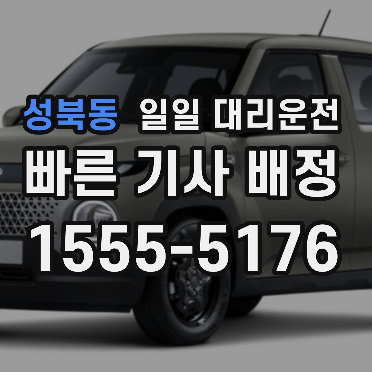 성북동 일일 대리운전