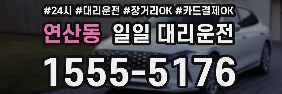 연산동 일일 대리운전