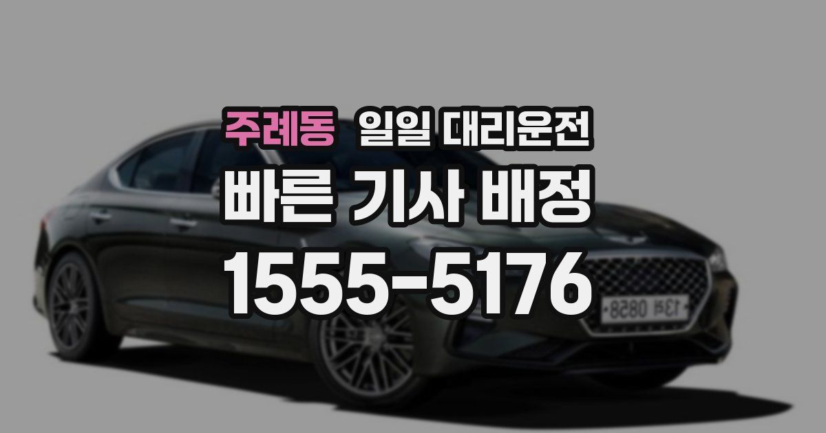 주례동 일일 대리운전