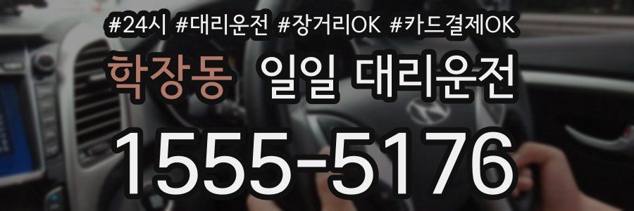 학장동 일일 대리운전