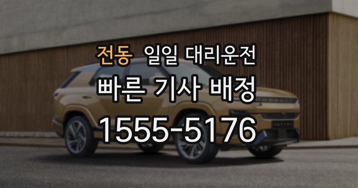 전동 일일 대리운전