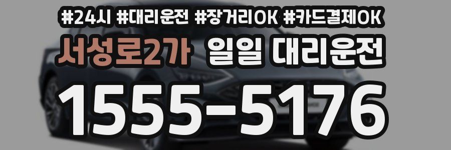 서성로2가 일일 대리운전