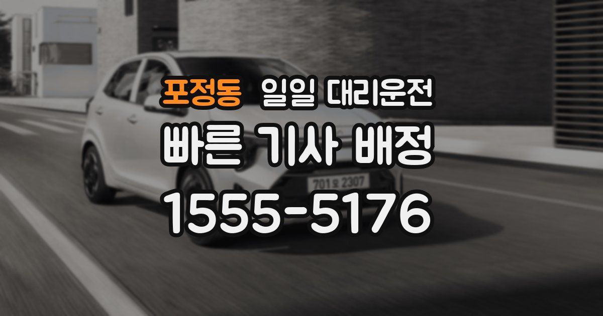 포정동 일일 대리운전