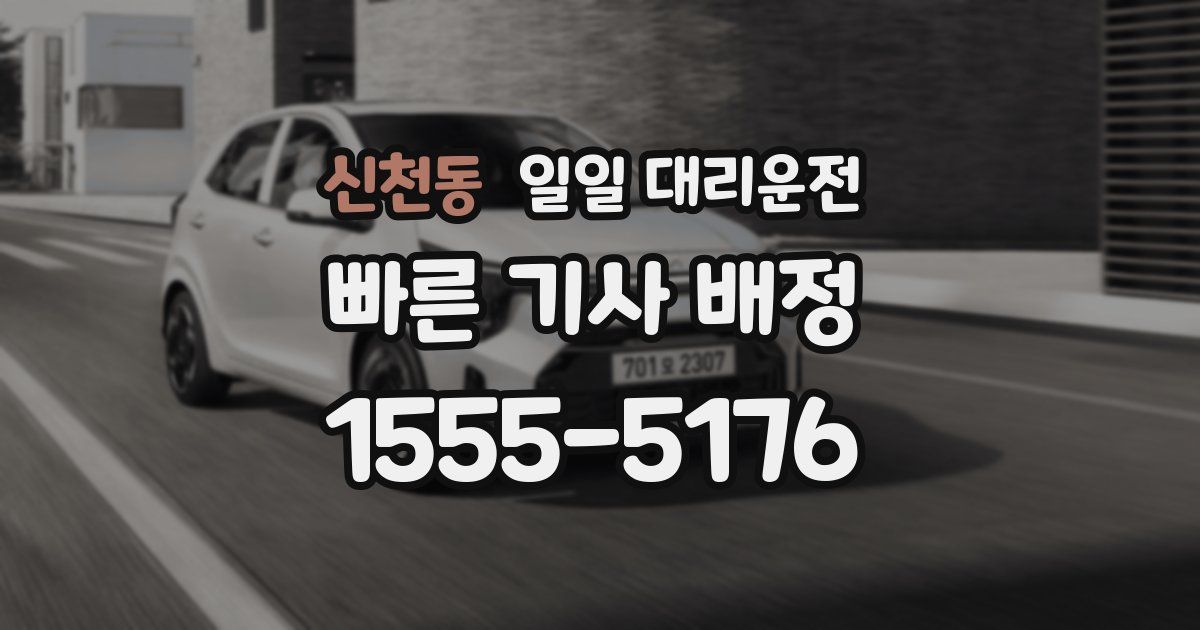 신천동 일일 대리운전