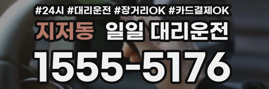 지저동 일일 대리운전