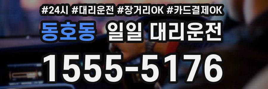 동호동 일일 대리운전