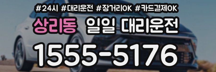 상리동 일일 대리운전