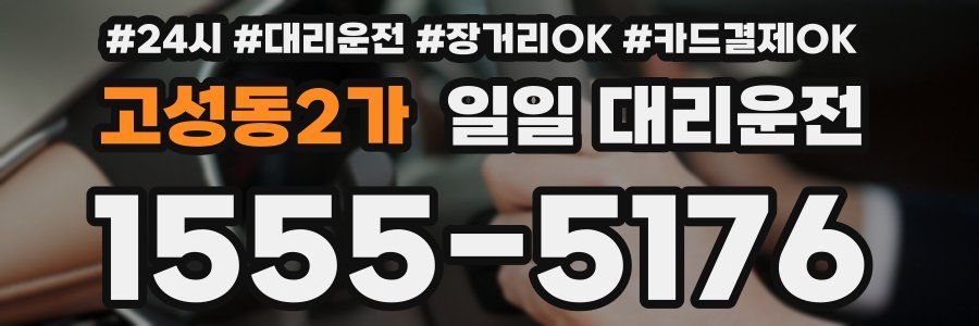 고성동2가 일일 대리운전