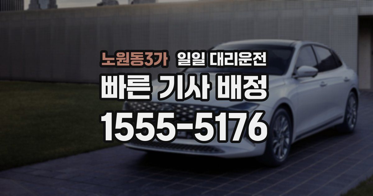 노원동3가 일일 대리운전