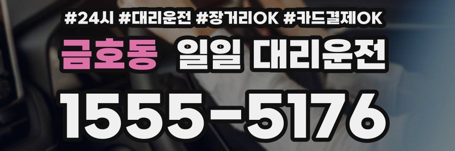 금호동 일일 대리운전