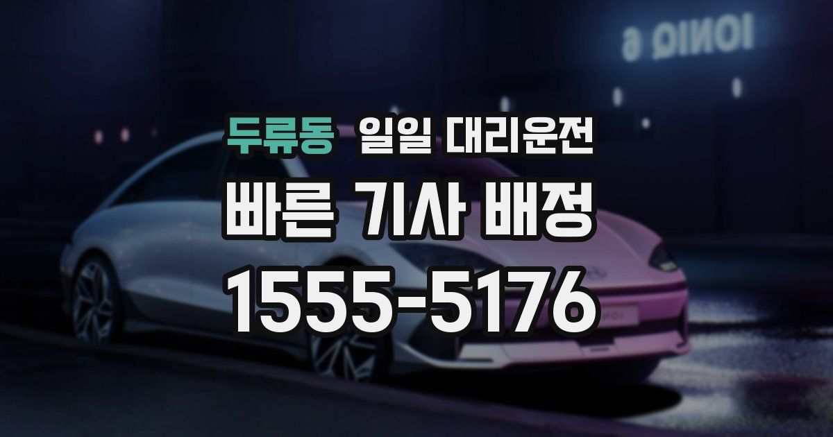두류동 일일 대리운전