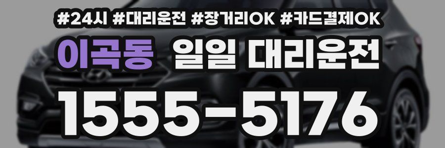 이곡동 일일 대리운전