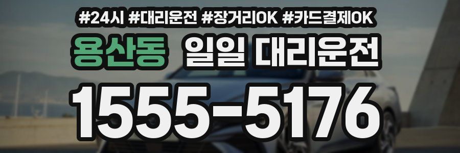 용산동 일일 대리운전