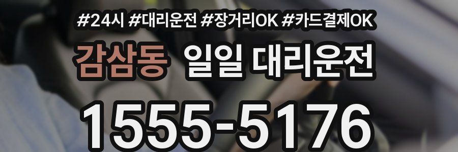 감삼동 일일 대리운전