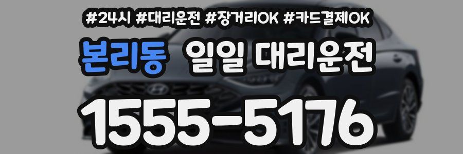 본리동 일일 대리운전