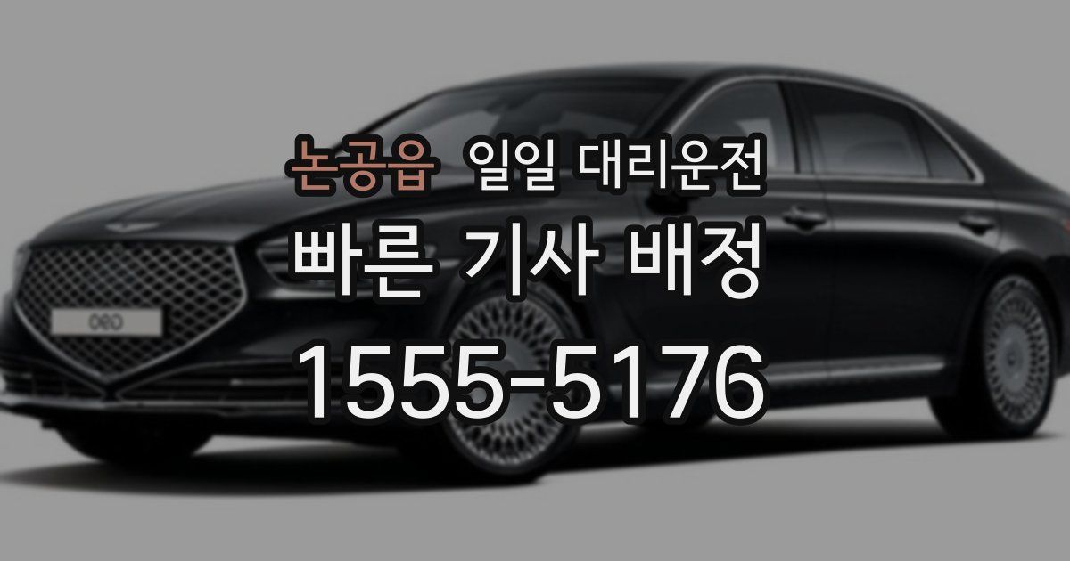 논공읍 일일 대리운전