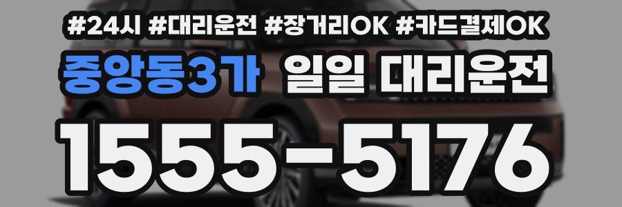 중앙동3가 일일 대리운전