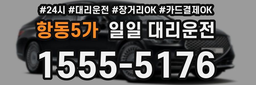 항동5가 일일 대리운전