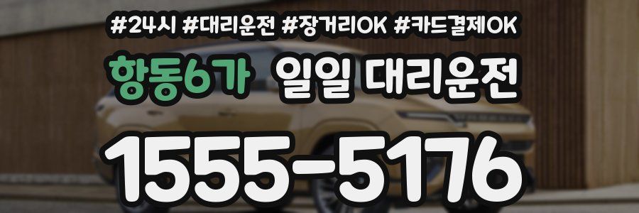 항동6가 일일 대리운전