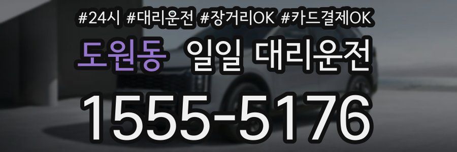 도원동 일일 대리운전